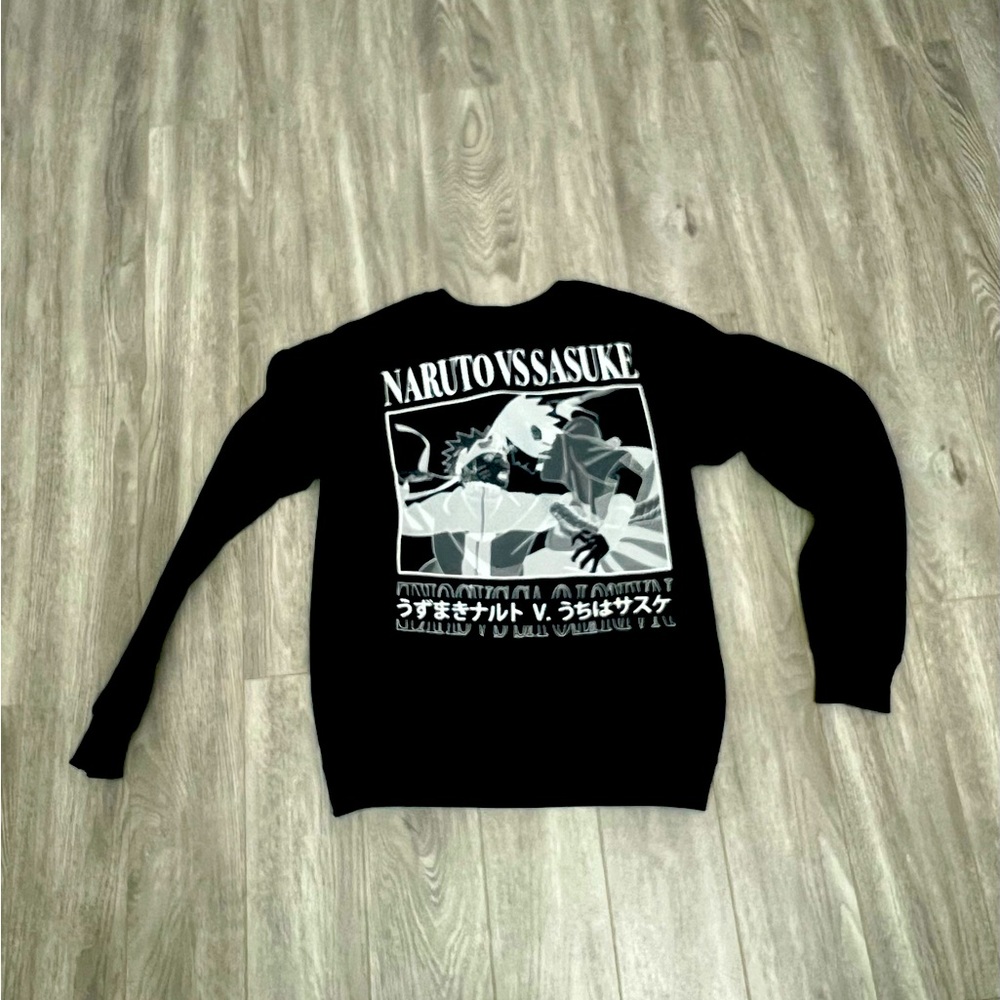 Naruto vs Sasuke sweatshirt size small
